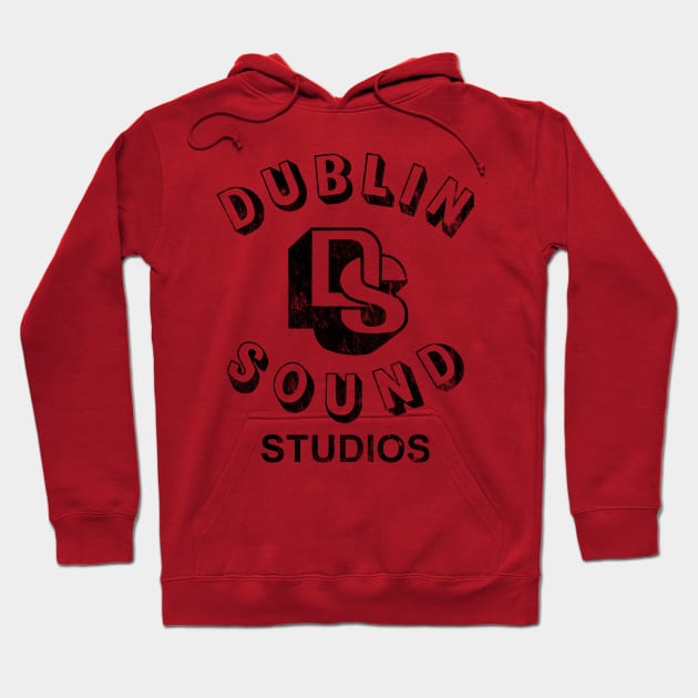 Dublin Sound Studios - distressed (black) Hoodie by Joada